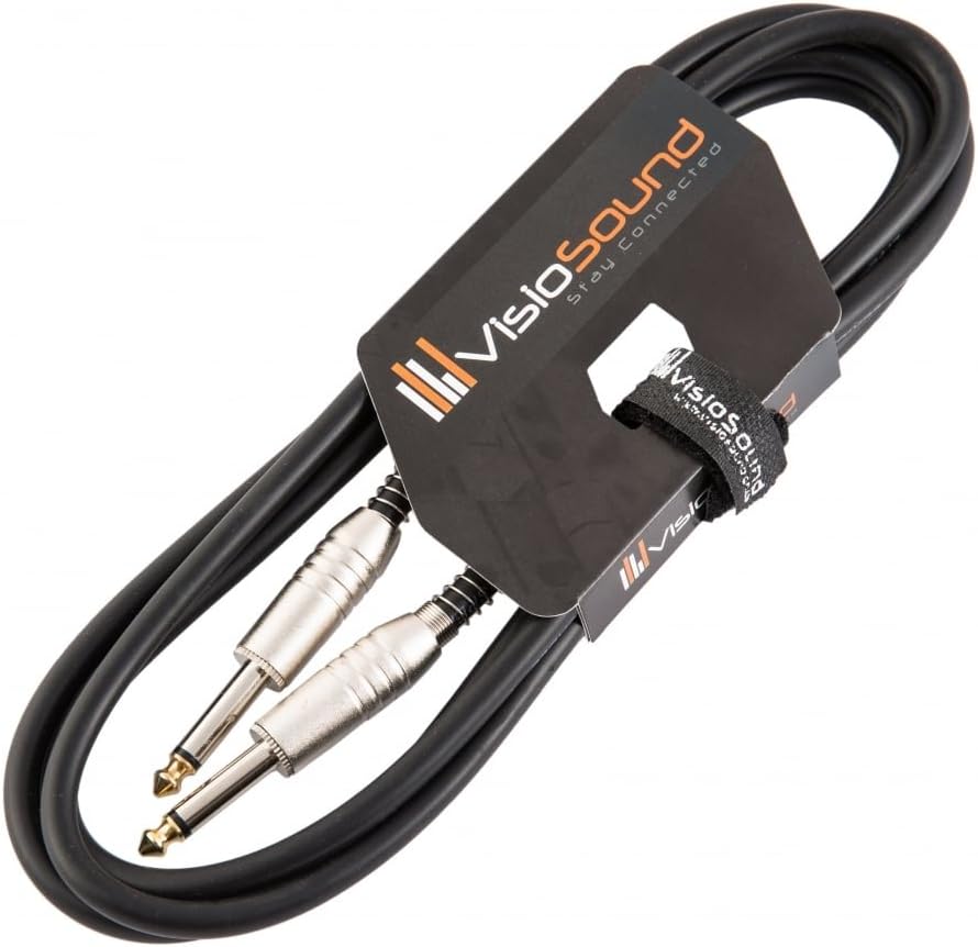 6.35mm 1/4" Jack to 1/4" Jack PA Speaker Cable/Guitar Amp Head/Cab Lead