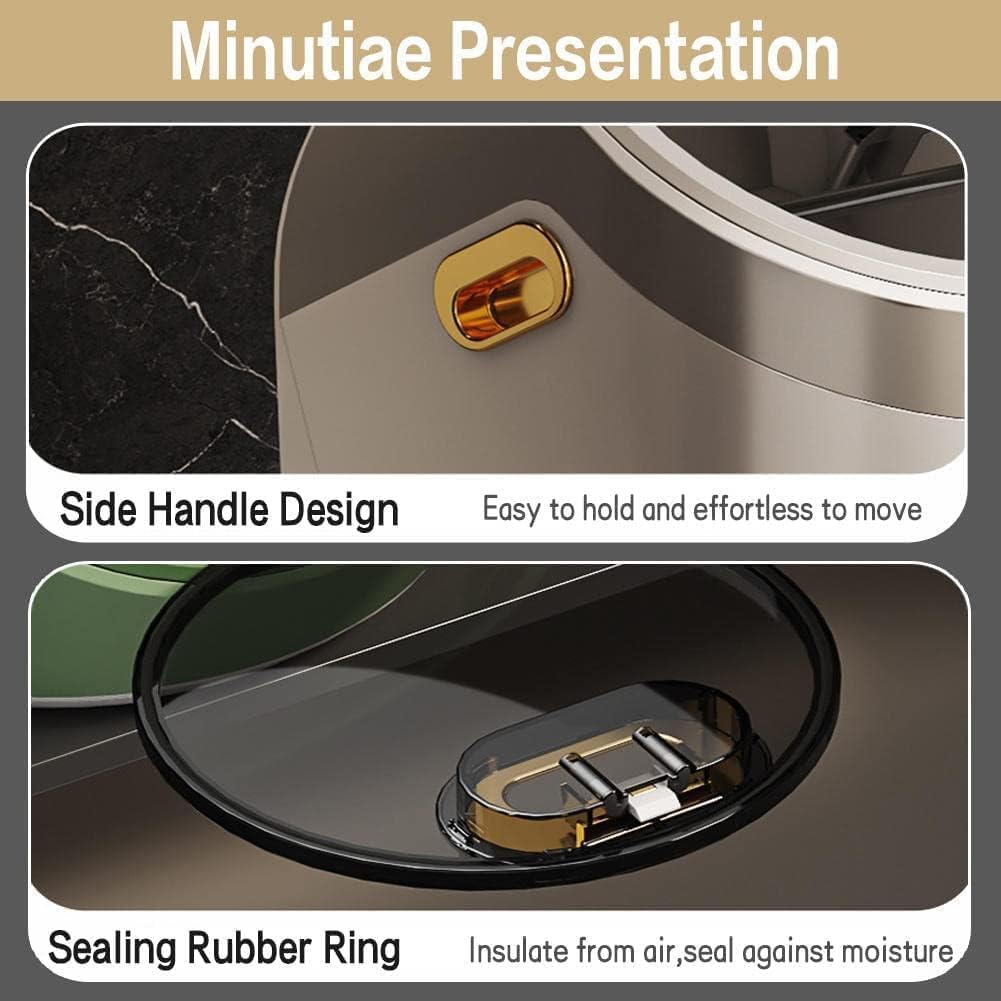 Convenient Design Stackable Clear Storage Container Airtight Rice Storage Containers with Measuring Cup,Suitable for Grains,Beans,Snacks,Dog Food