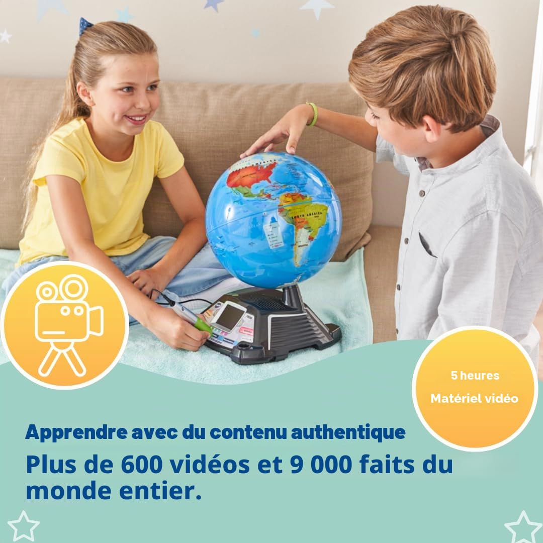 Vtech- Globe d'apprentissage, 80-605464, Multicolore - Version allemande