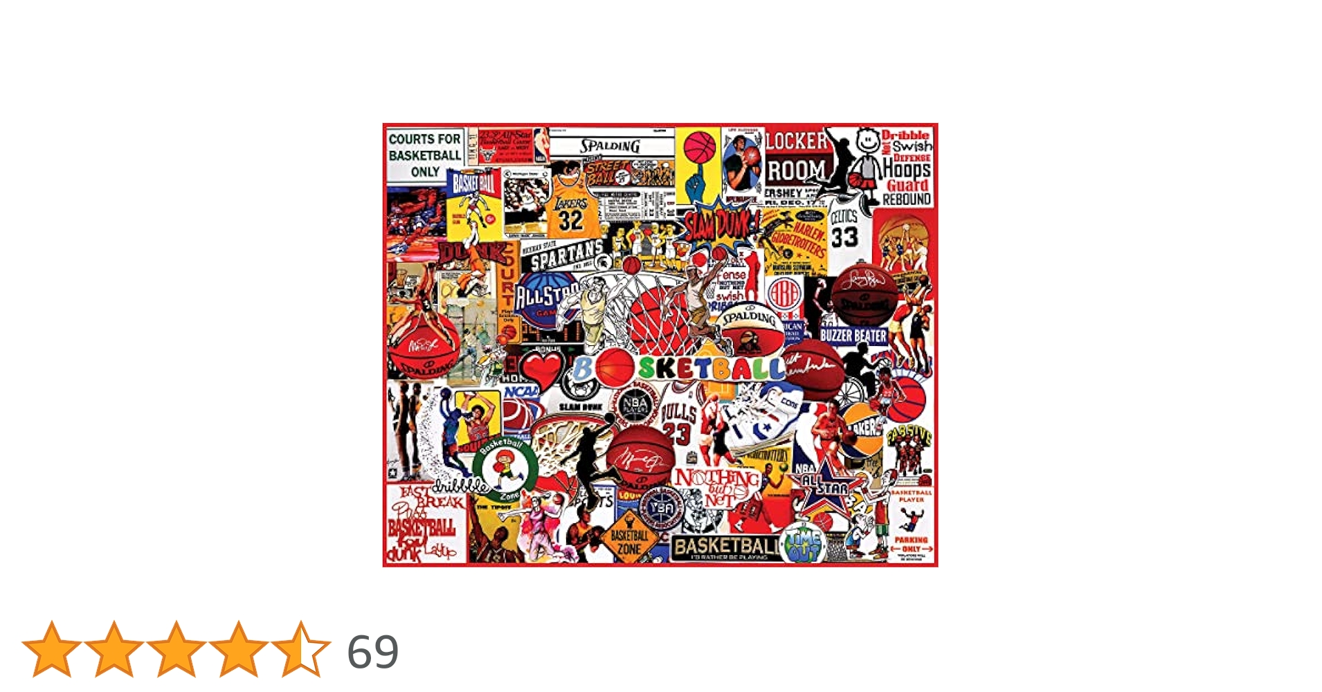 Amazon | White Mountain - I Love Basketball 1000ピース