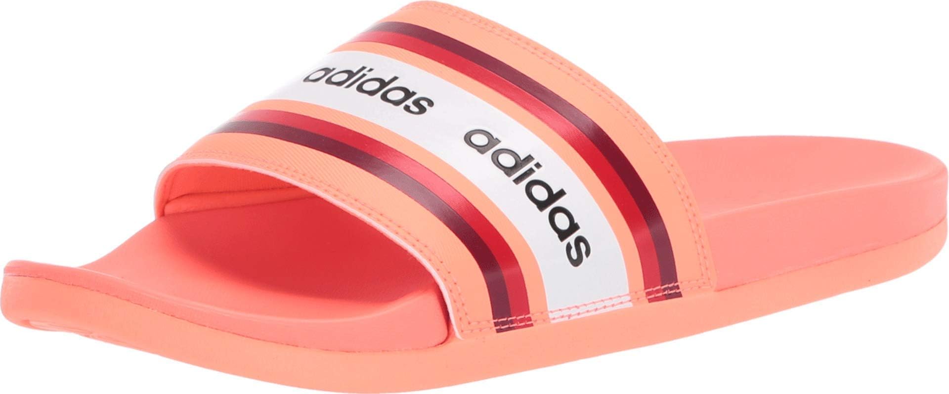 adidas adilette slides burgundy