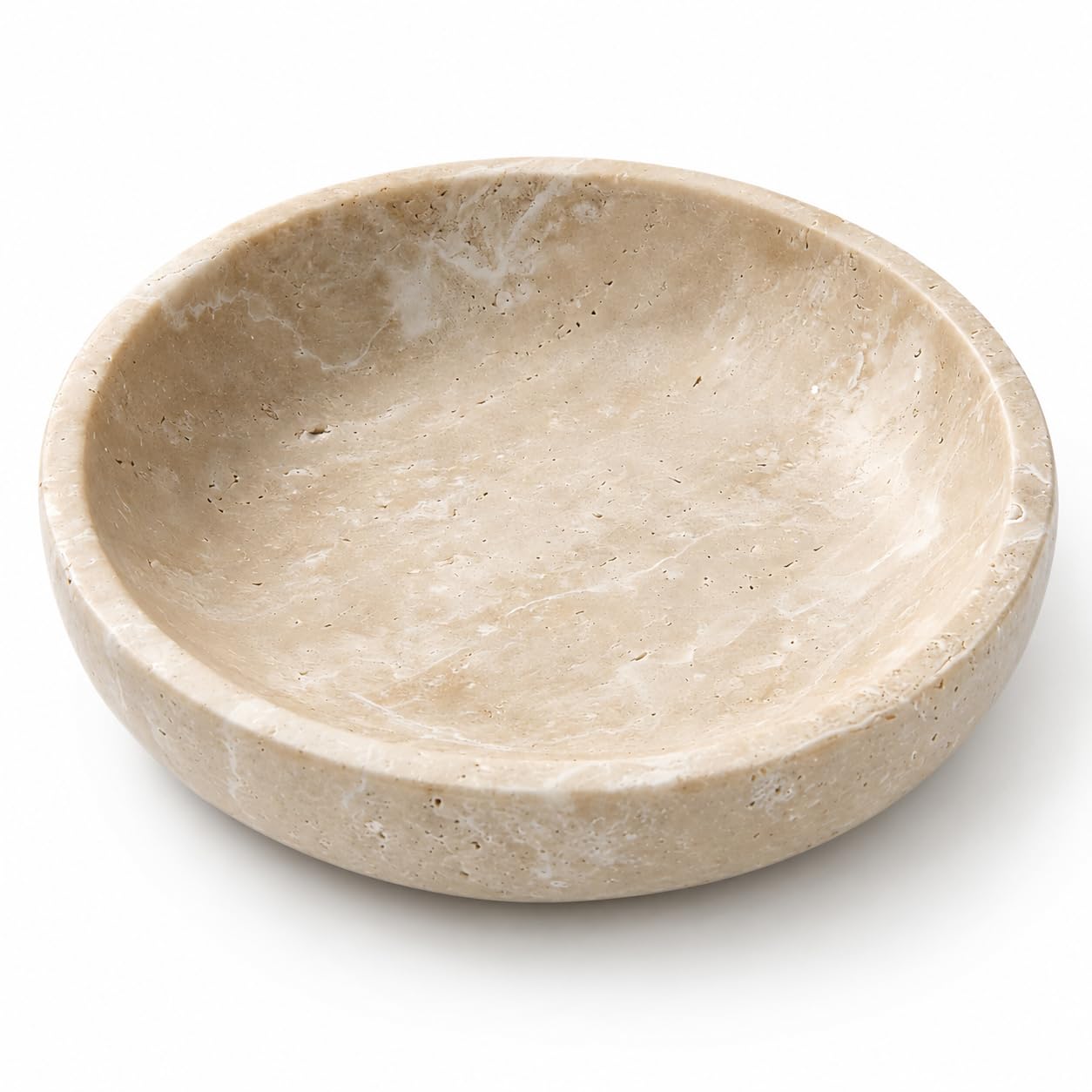 Travertine Catchall Bowl, 7.87-Inch Decoration Bowl for Key Jewelry โ image 1