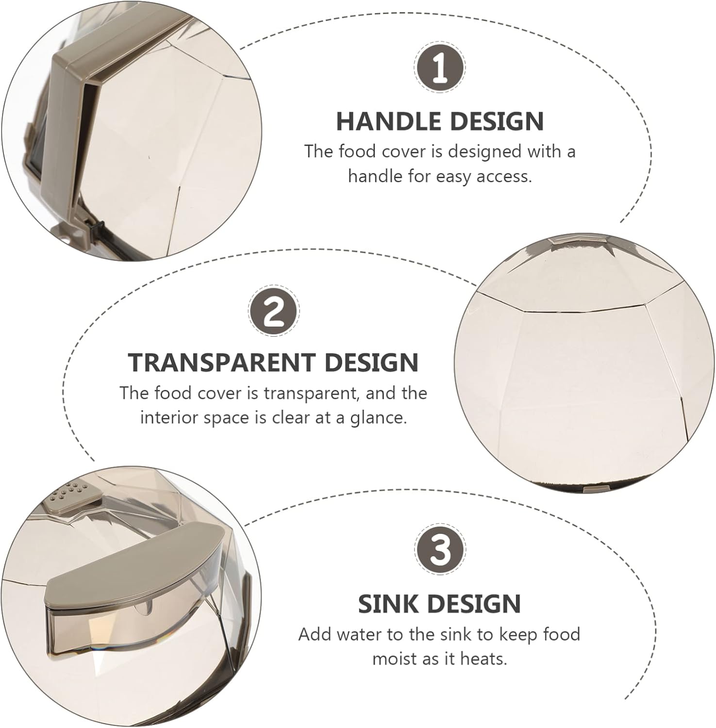 Microwave Splatter Cover Microwave Cover for Foods Microwave Splatter Guard Lid with Handle Keeps Microwave Oven Clean Coffee
