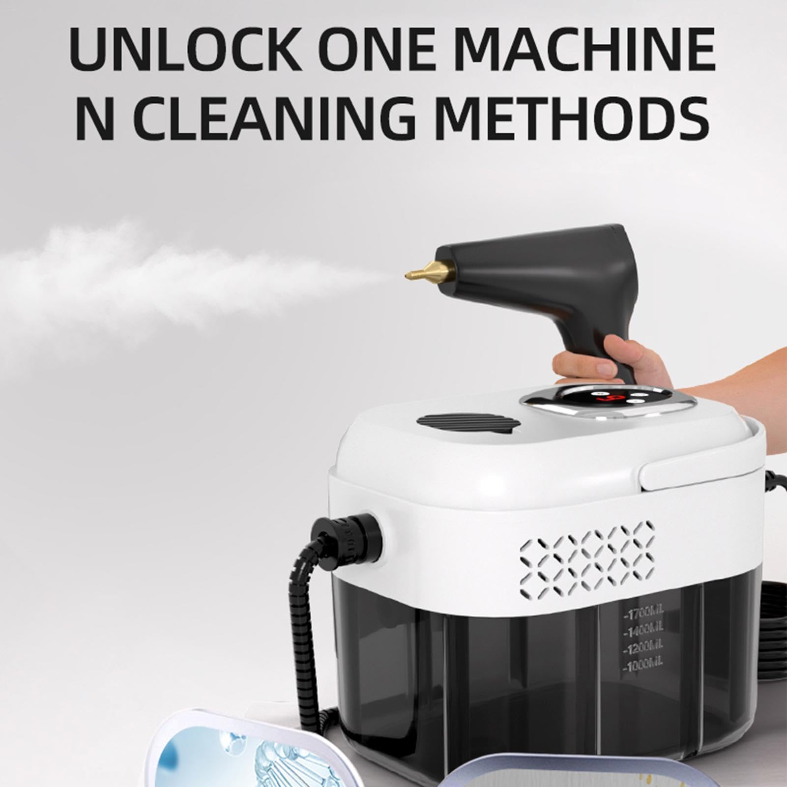 Limpiador a vapor para limpieza Eliminación de manchas portátil, multis y | Limpiador a Vapor de Doméstico para tapicería, azulejos, diván, muebles, alfombras, suelos de madera maciz