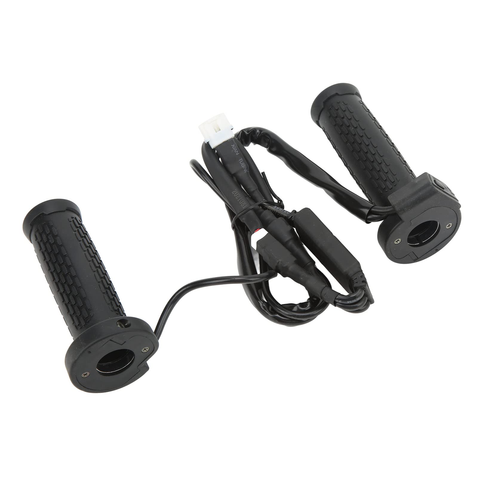 EMUKOEP Cubierta de Agarre de Calefactable para Motocicleta ATV, Empuñaduras de Mano con Calefacción Eléctrica Ajustable de 5 Engranajes, Adecuadas para Montar en Invierno Al Aire