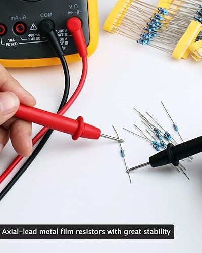 Miniatura 4 de Kit de resistencia 1 % surtido Elegoo, 17 valores, 0 Ohm-1 M Ohm (525 unidades)