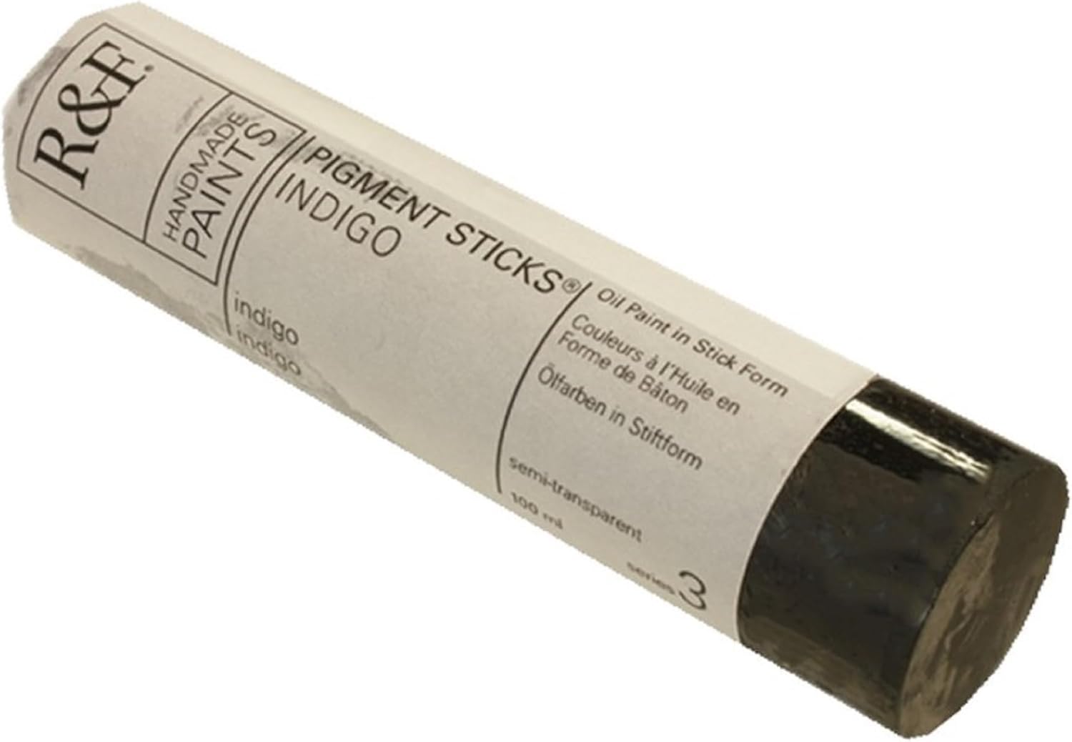 R&F Handmade Paints - Professional Oil Pigment Stick, Indigo, 100 ml