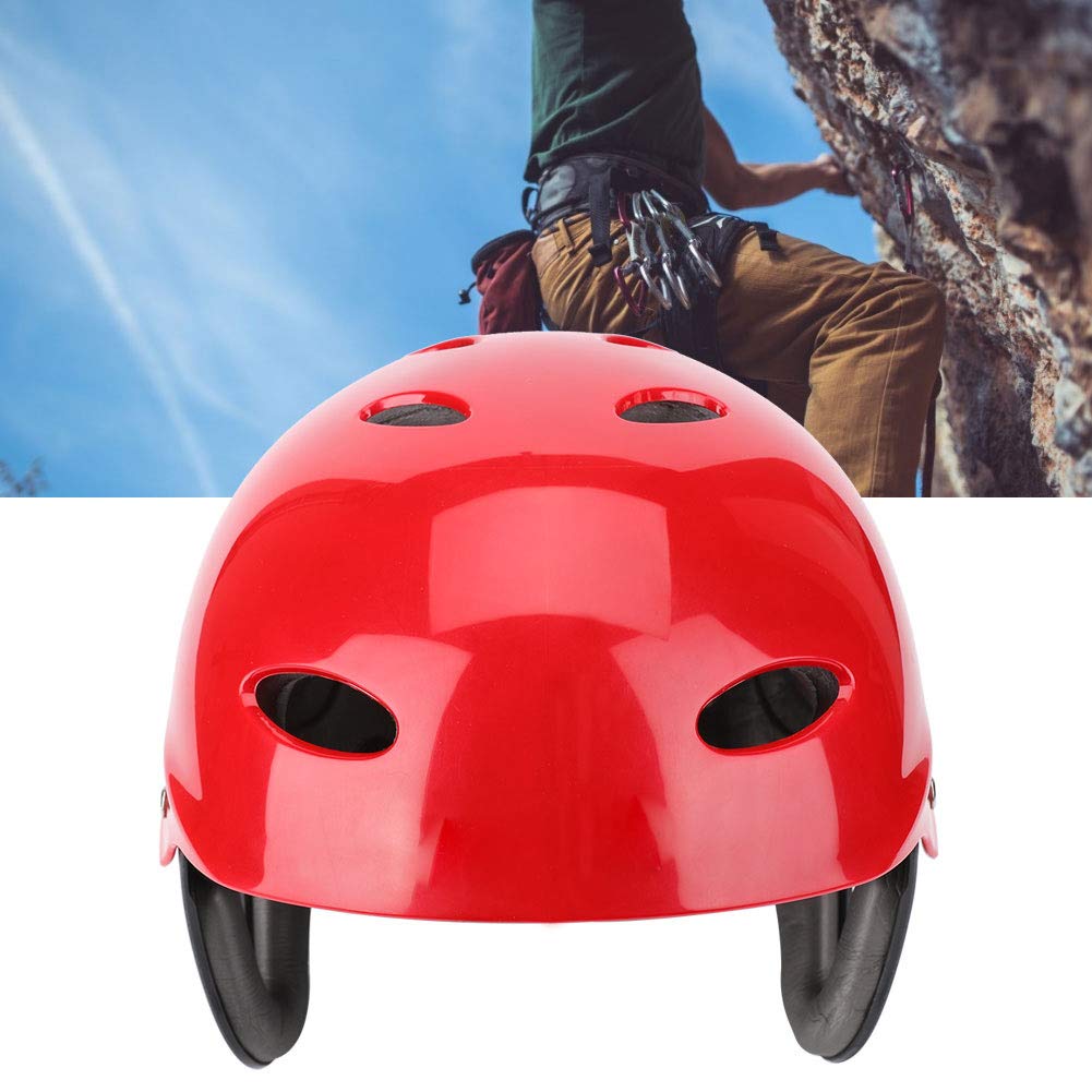 Casque d'escalade, Casque de Sport résistant à la Corrosion, Bonne résistance à l'abrasion Haute résistance aux Chocs pour l'alpinisme Escalade spéléologie Kayak