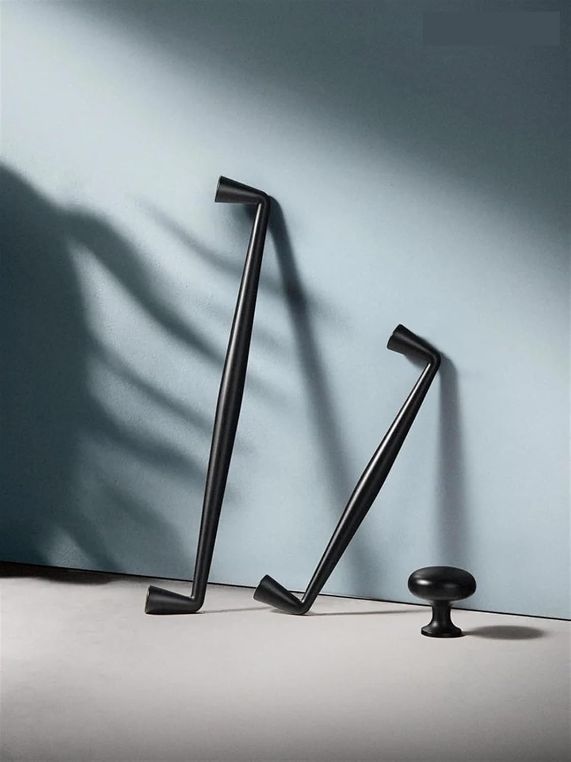 Nordic Black Cabinet Knobs Kitchen Cabinet Handles Kitchen Drawer Pulls Furniture Bar Pull Zinc Alloy Door Pull Handle 1/6Pcs (Color : 6180B-96mm, Size : 1pc)