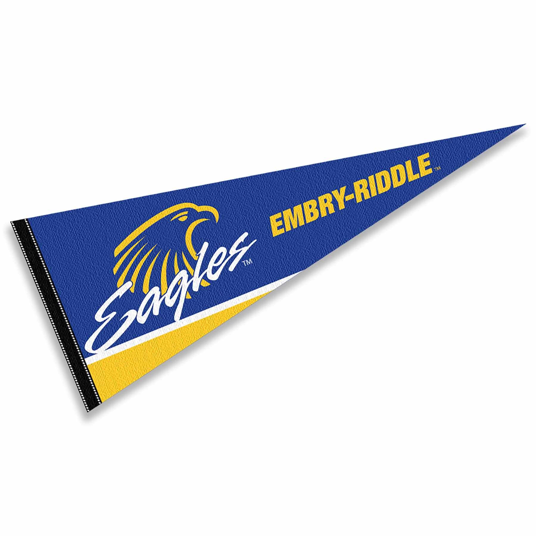 College Flags & Banners Co. Embry Riddle Daytona Eagles Wordmark Pennant Flag