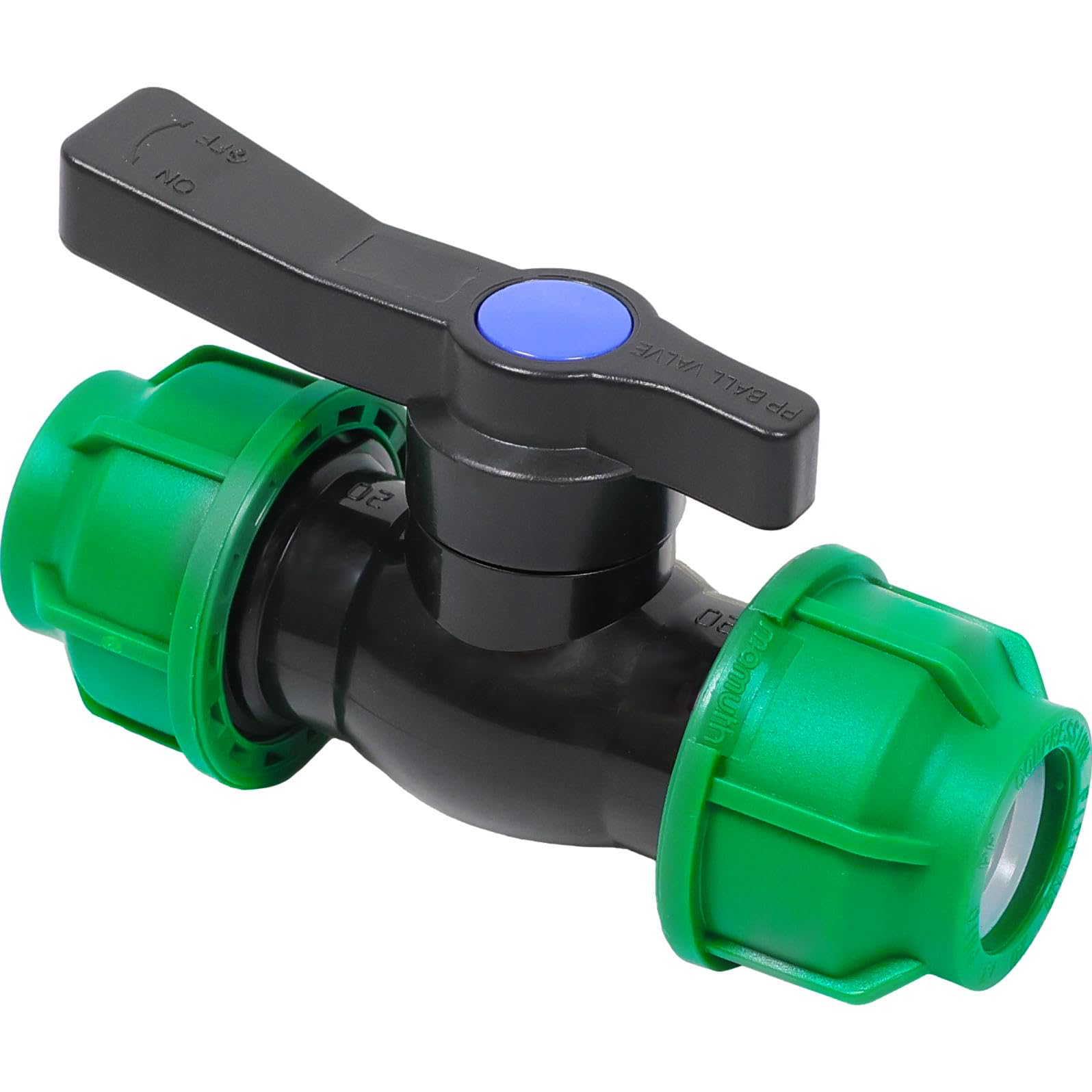 Mamuth Wild Nature Flow Ball Valve 20 / 20 Mm Mamouth Pe Connection For Irrigation Pipes