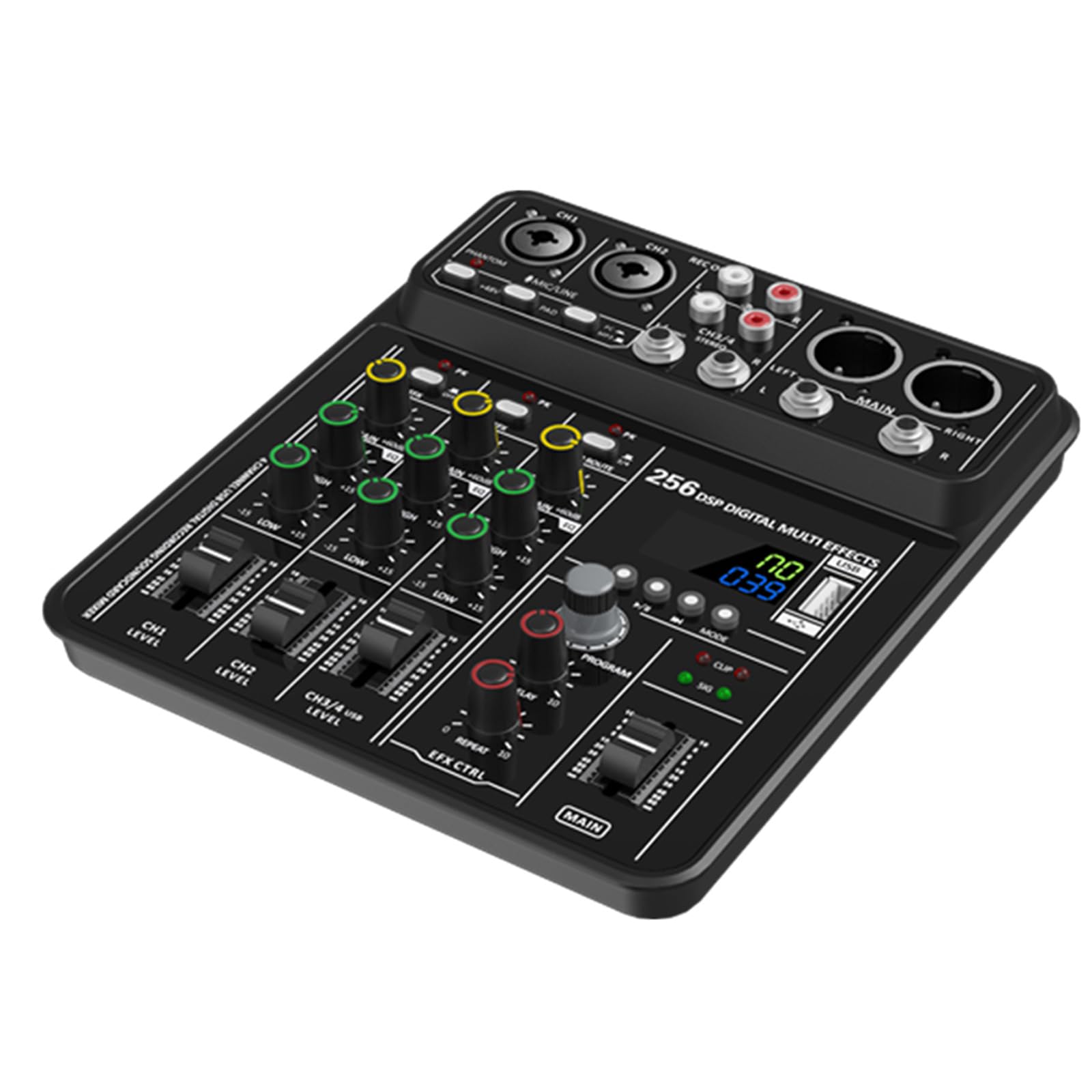 Maxtonser Portable Mixing Consoles Sound Mixer Wireless Connecting Enhances Sound USB Sound Interfaces Playbacks