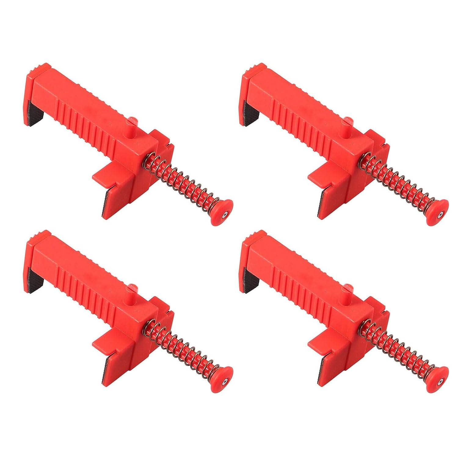 Gerui Red 4Pcs 3.5-4.7 Inch Brick Line Clips Line Runners，Brick Liners Runner Wire Drawer Brick Line Runner Bricklaying Trowel Tool Fixer Clamps，For Building Construction Brickwork Wire Puller,