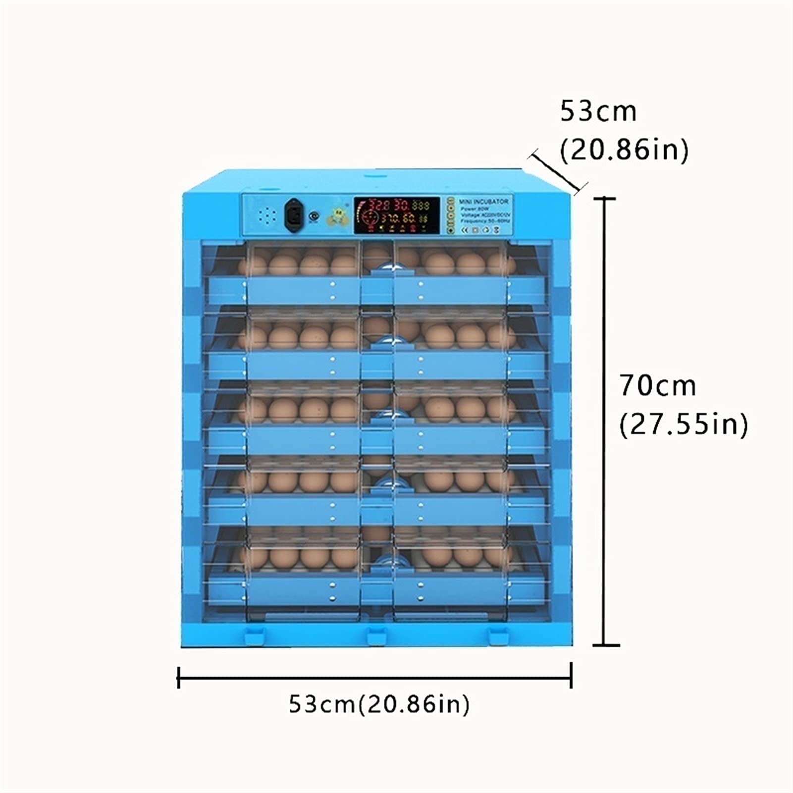Incubatrice per Uova Girauova Automatico Controllo della Temperatura 320 Incubatrice per Uova Automatica Digitale con Rotazione Automatica Incubatrice per Casa E Laborato