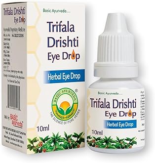 Basic Ayurveda Triphala Drishti Eye Drop 10ml – Pack of 9 | Ayurvedic Formula with Triphala and Honey | Cooling Support for Daily Use