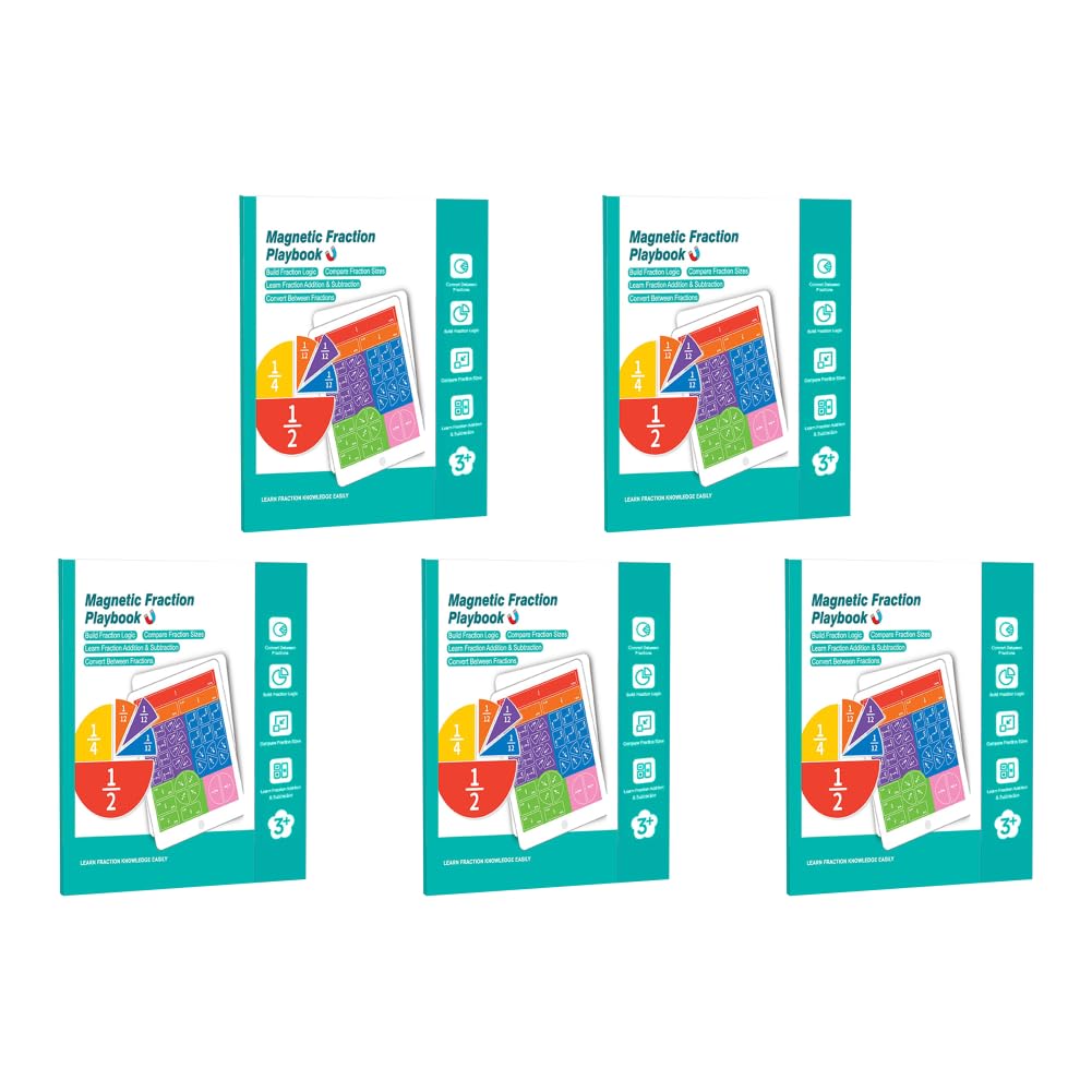 Juguetes Montessori de Madera para Fracciones para Niños Juego Magnético Educativo 102 Piezas para Dominar Matemáticas
