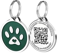 Vista 12 de Etiqueta de identificación inteligente para mascotas con código QR de Pet Dwelling – Etiquetas inteligentes para perros y gatos para la seguridad