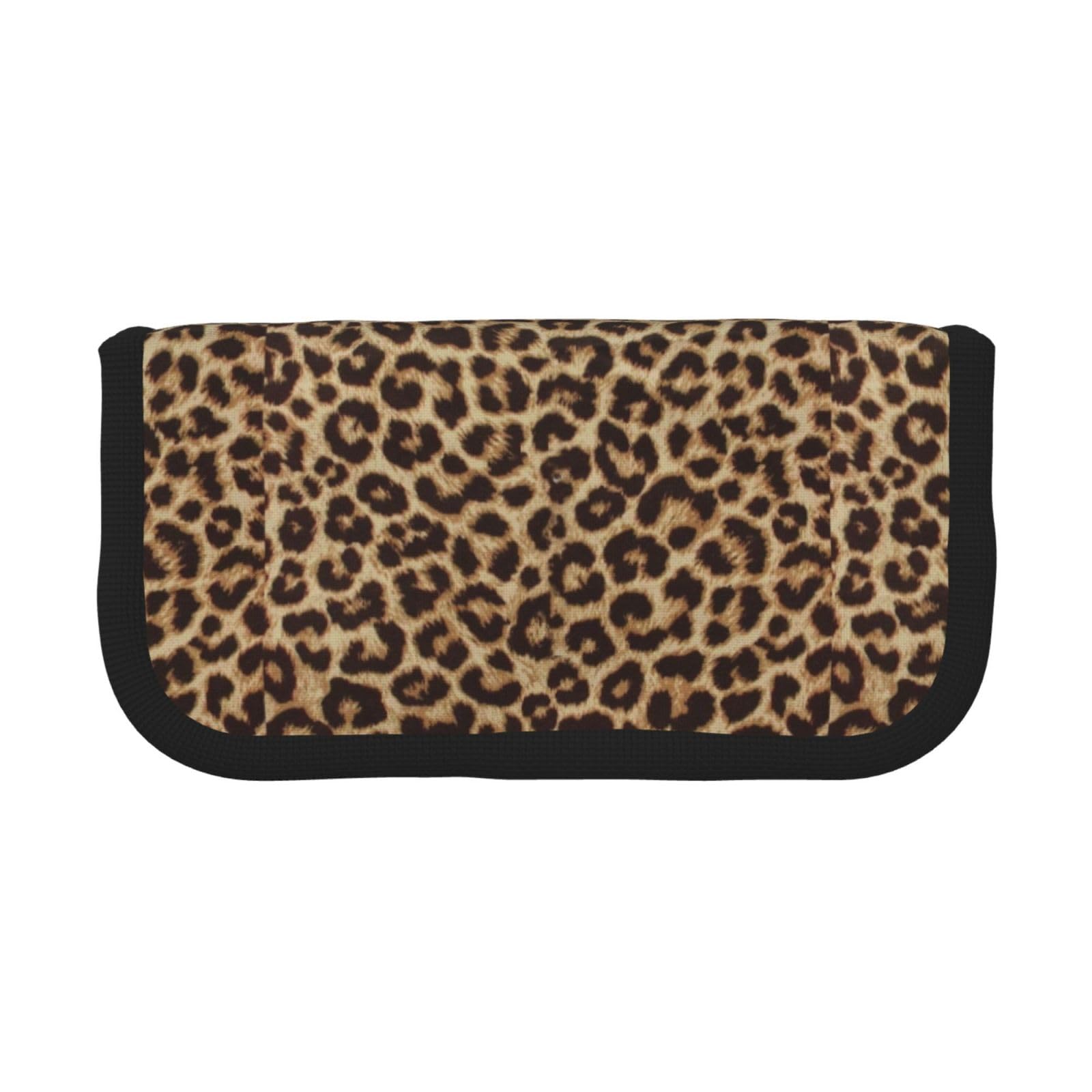 BYwenhopnbs Leopard Print (8)，Large Capacity Pencil Case, Pen Pouch Organizer Canvas Pencil Bag for Girls