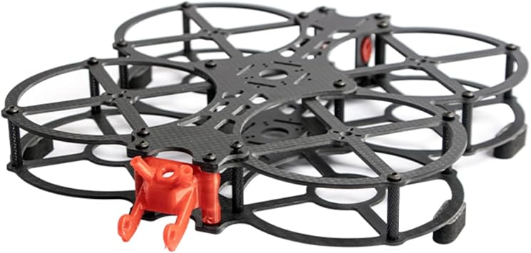 JeeFly 3.5Inch FPV Drone Frame 150mm Wheelbase Carbon Fiber Micro Circular Quadcopter Frame Kit for Racing Aerial Photography Supports 20x20/16x16 FC & 3S 800mAh