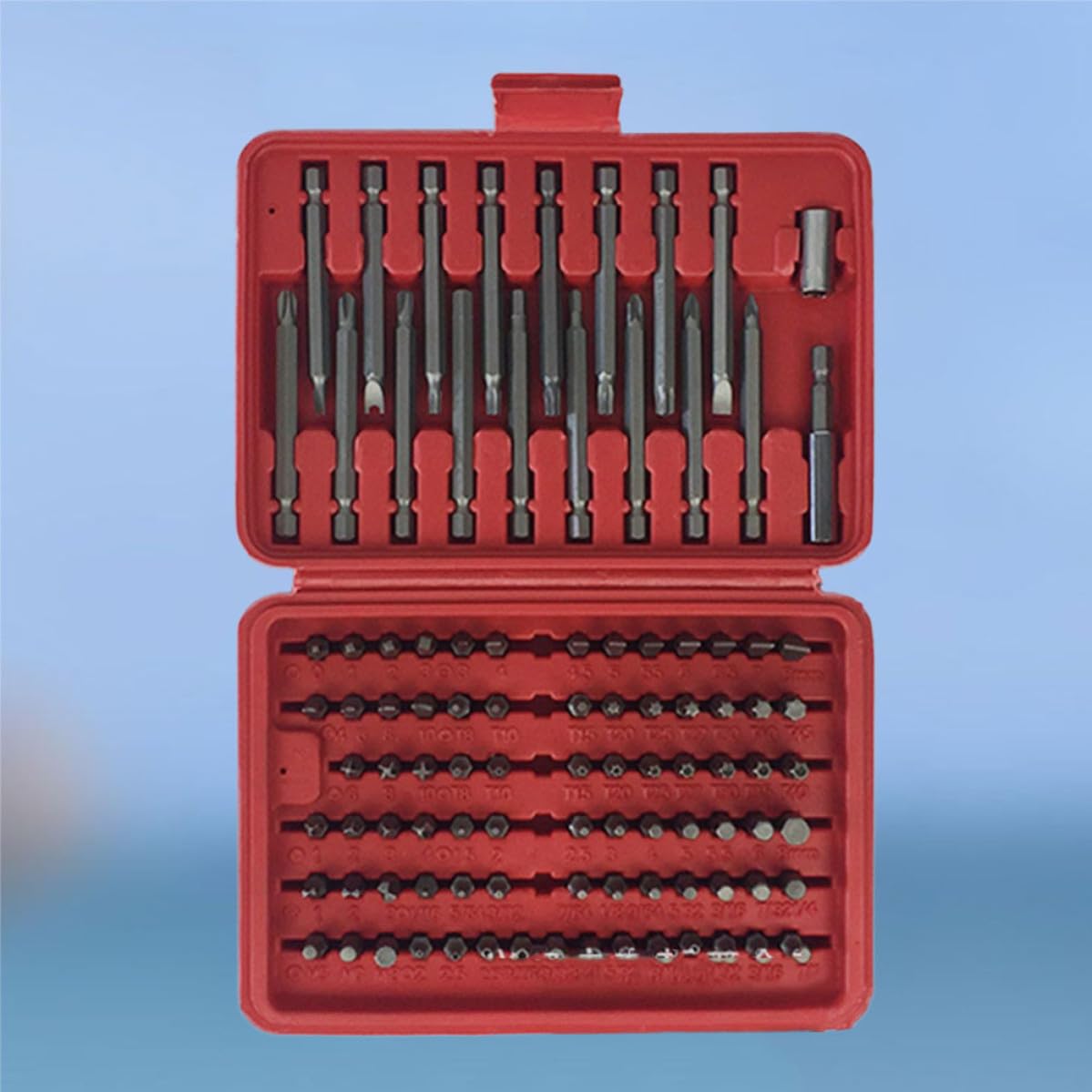 Tofficu Ensemble D'embouts de Tournevis 98pcs en Métal Boîte Moulée, Combinaison Multifonctionnelle Facile à pour Réparation et Bricolage