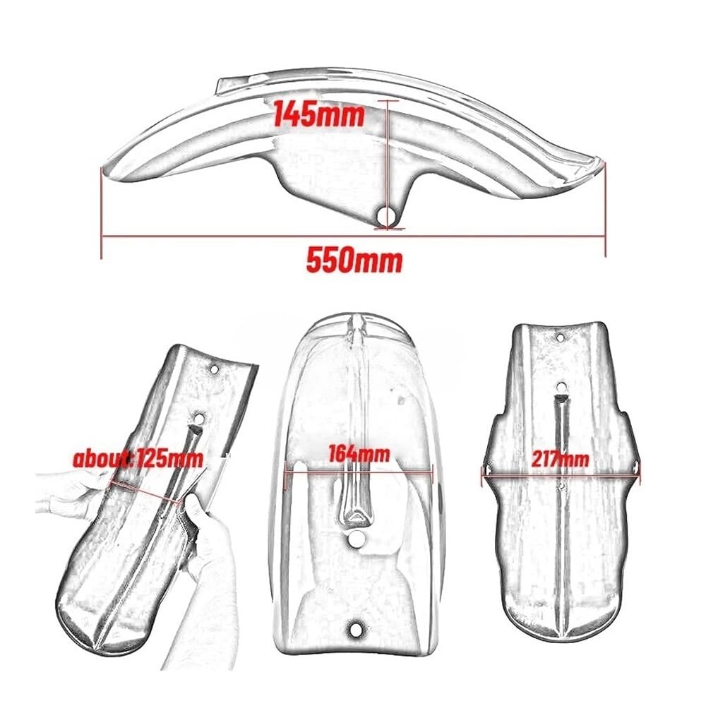 Parafango Moto Parafango Moto Paraspruzzi Protezione Parafango Posteriore Parafango Moto Parafango Corto Per Accessori Bobber Chopper