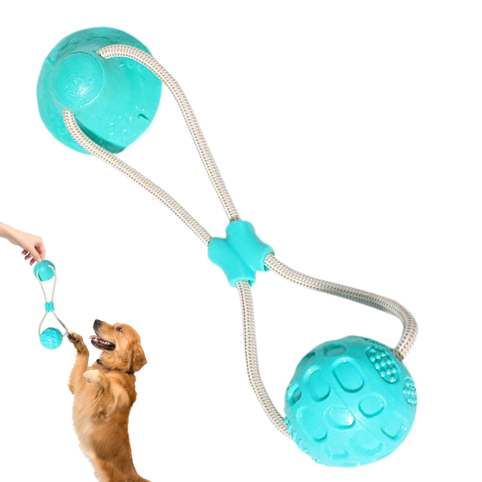 Mimoqk Dog Chew Toys, Chew Toys for Dogs, Suction Tug Toy, Suction Cup Dog Toy, Puppy Rope Tug Toy, Dog Teeth Cleaning Toy, Teeth Cleaning Dog Toy, Interactive Suction Tug Toy for Dogs' Health