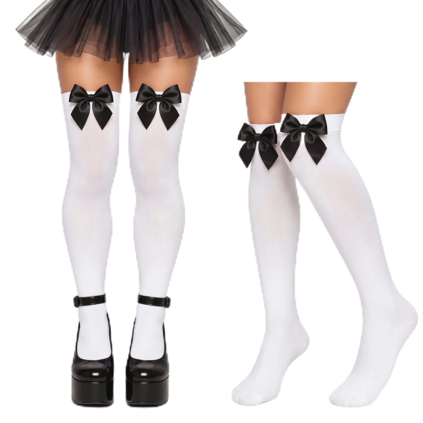 Geyoga Womens Thigh High Stockings Halloween Costume Antiskid