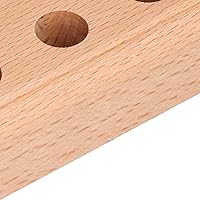 Vista 7 de Organizador de alicates, base de madera de pino, soporte para cortador de madera, 16 agujeros para almacenamiento