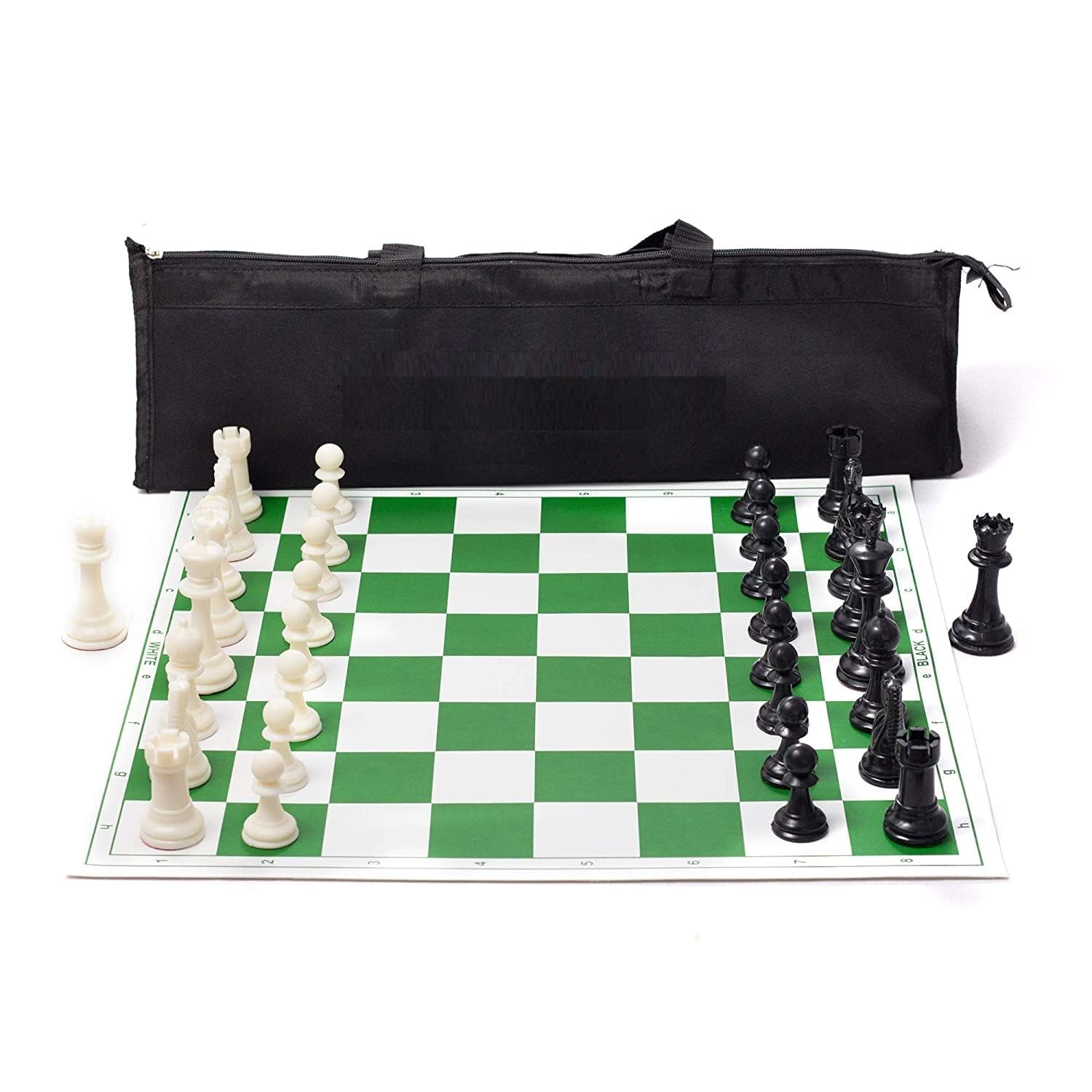 3D Galaxy 17 x 17 Tournament Chess Vinyl Foldable Chess Game with Solid Plastic Pieces - for Professional Chess Players (White Green) (B0D3F8R5HK) Amazon Price History, Amazon Price Tracker