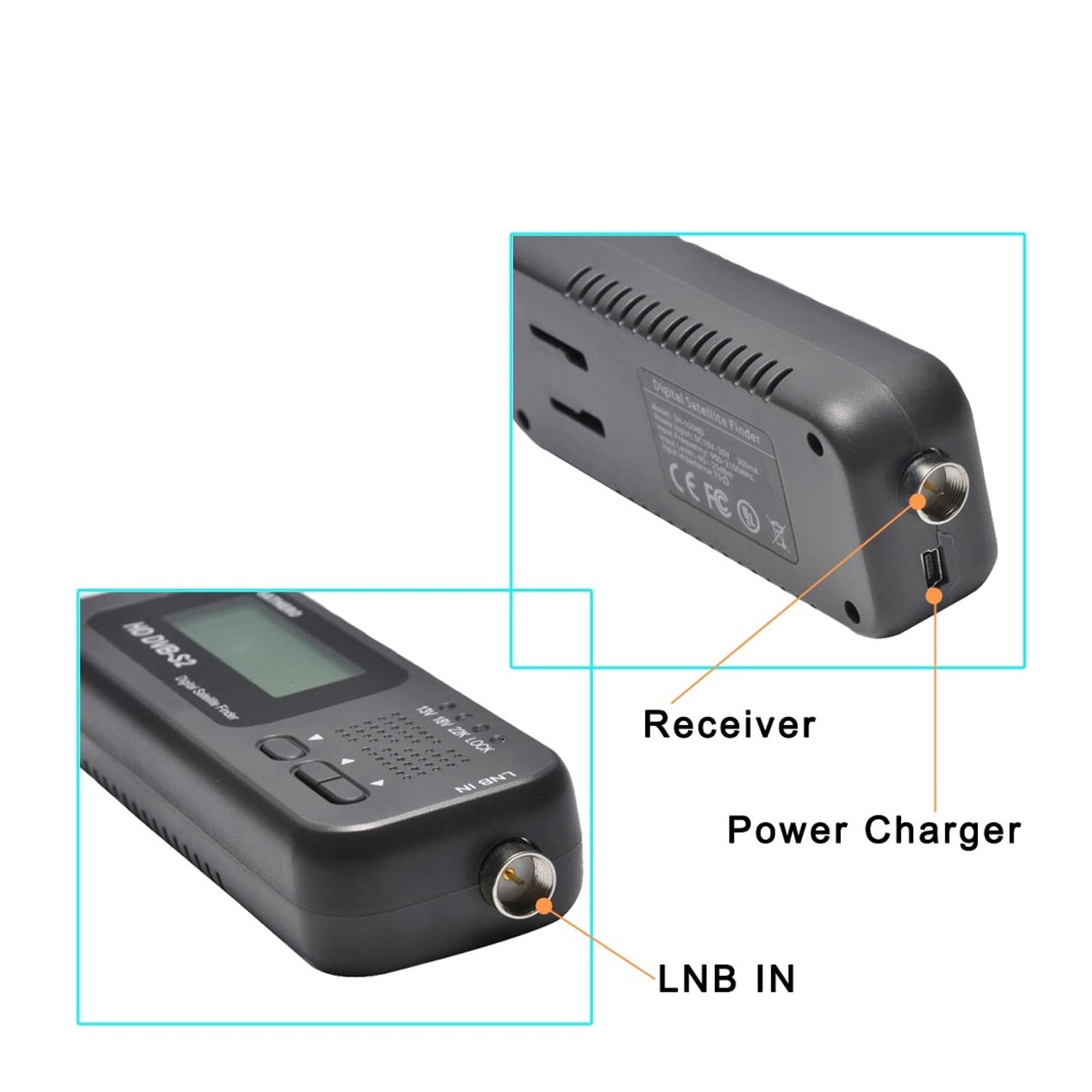 Sathero SH-100HD DVB-S2 Buscador de satélite Digital Alta definición Medidores buscador portátiles Programas Gratis, Rastreador de satélites