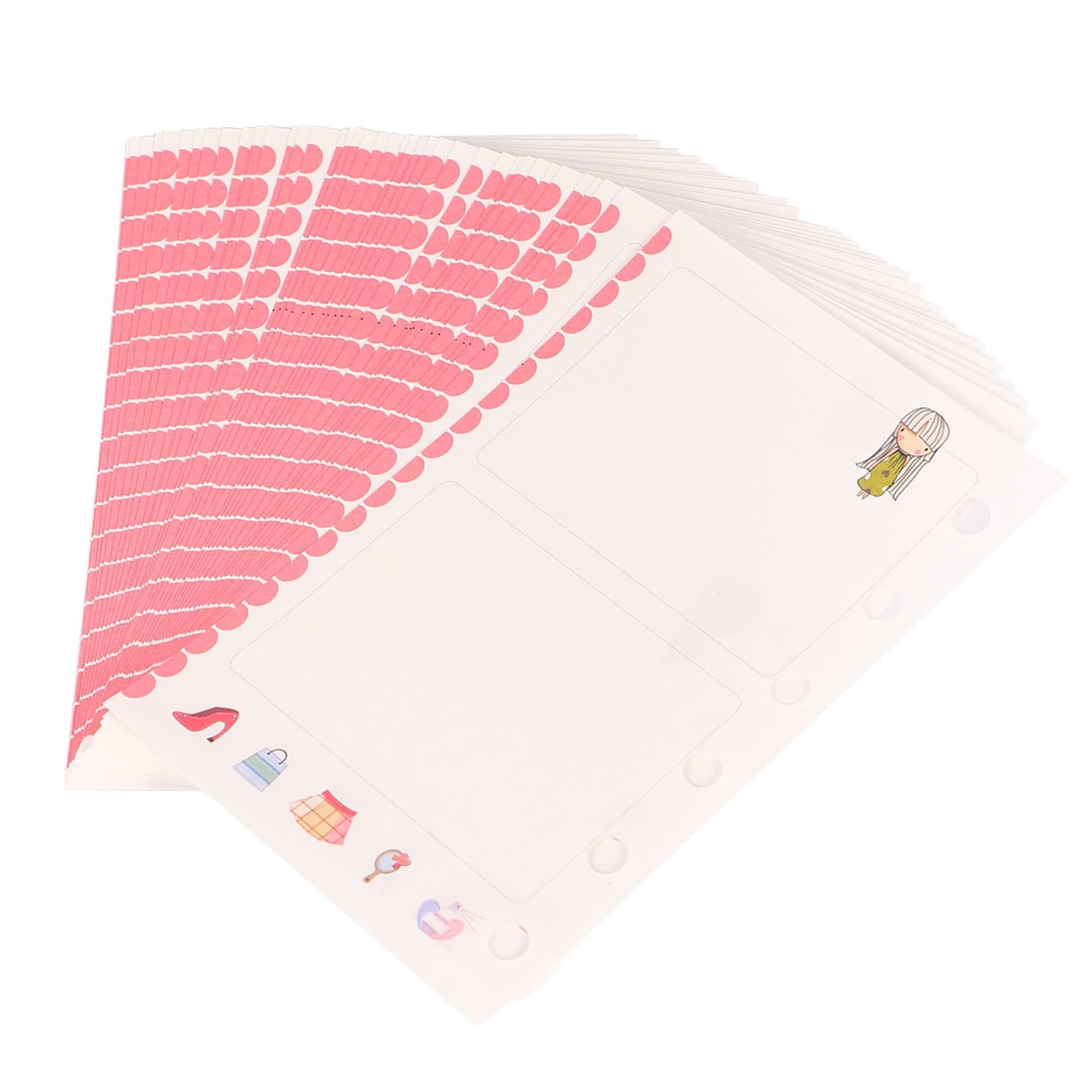 TOYANDONA 6 Anelli A7 Raccoglitore Planner Carta di Ricarica Colorato Cartone Animato