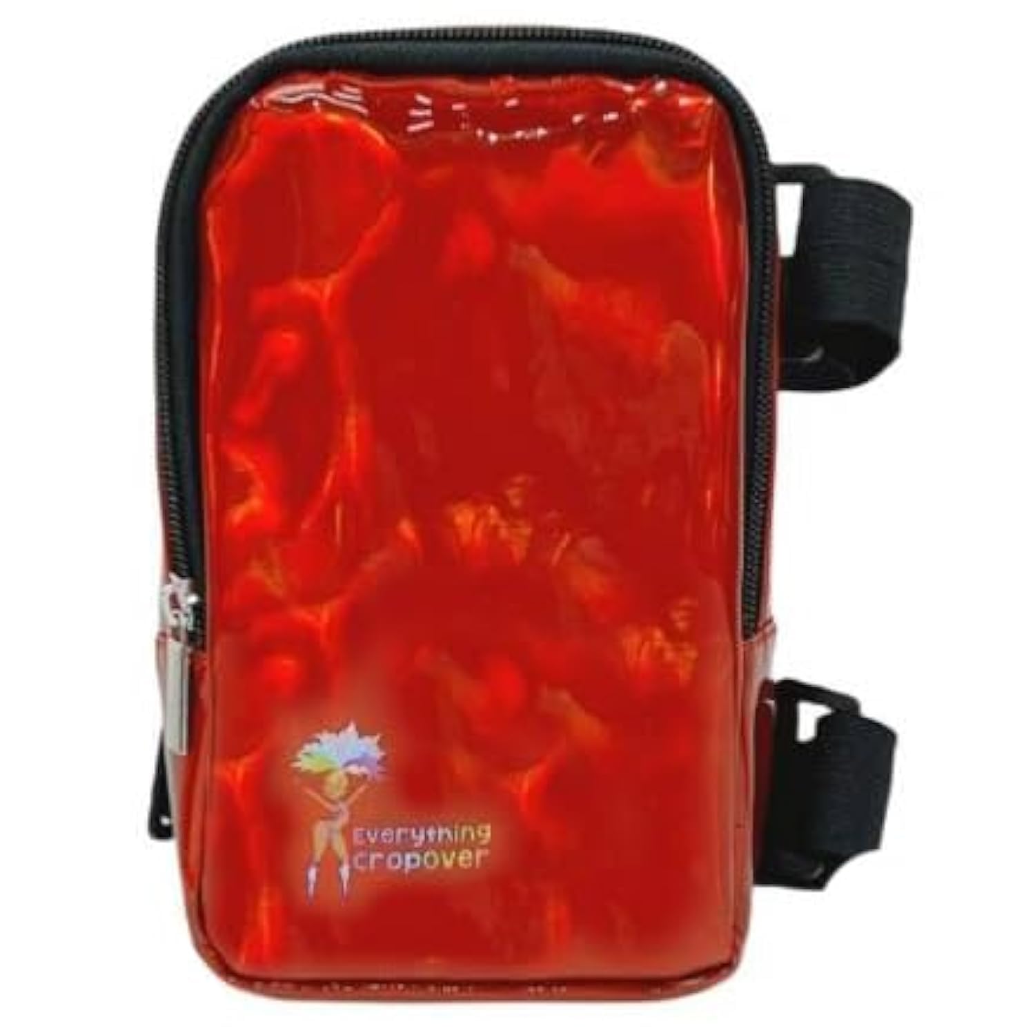 Holographic Thigh Bag | Leg Harness for Women | Outdoor Waist Pouch | Carnival Hiking Travel Fanny Pack with Adjustable Straps | Red