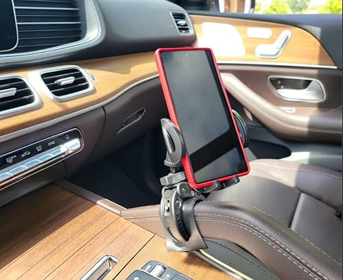 Miniatura 3 de Cell Phone mount holder for Mercedes GLE GLC GLS  EASY release  CLAMP ON design for center console  Wireless, Magnetic, Mag safe, easy release for