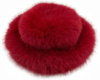 Women Winter Fuzzy Bucket Hat Warm Plush Faux Fur Fisherman Cap Mongolian Ski Beret Panama Caps Fluffy Ushanka hat