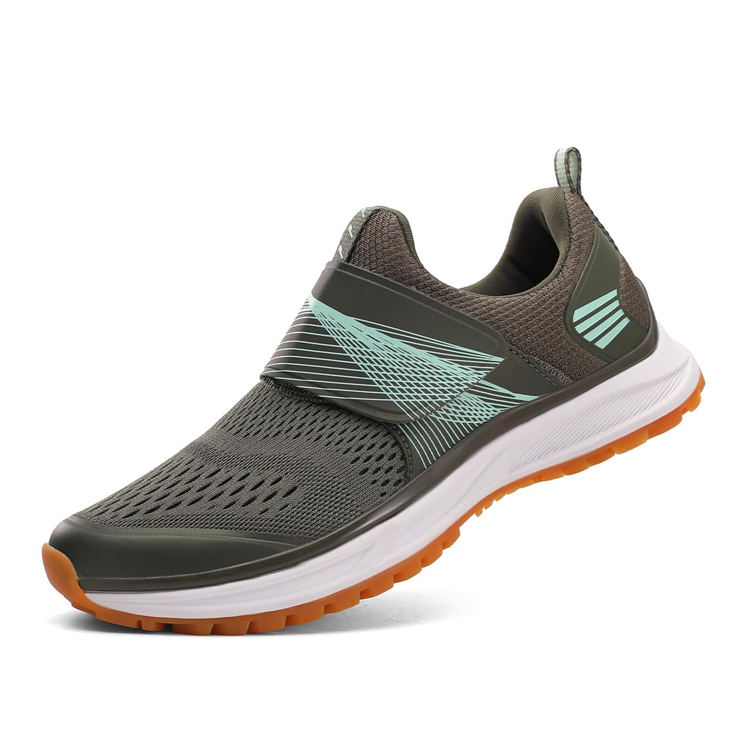 Women's Cycling Shoes for Indoor Cycling, Breathable Mesh Upper Indoor Bike Shoes with SPD Cleats - Lightweight Secure Fit for Spin Classes Army Green