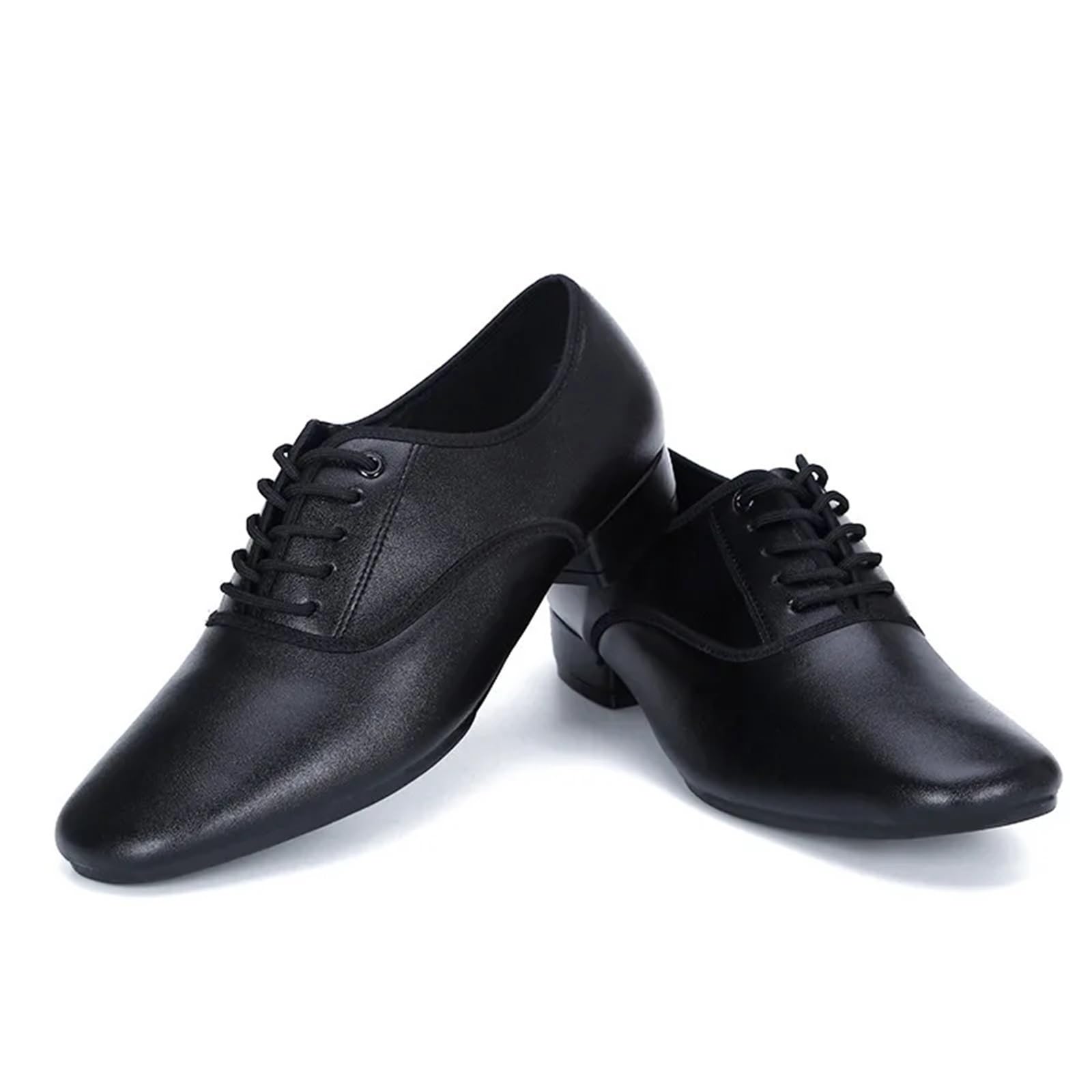 Tanzschuhe Herren Moderne Tanzschuhe for Männer, Gesellschaftstanz, Weiche Gummisohle, Wildledersohle, Optional, Große Größe 46, Männliche Jazz-/Latin-Schuhe, Tango(Rubber Sole,40)