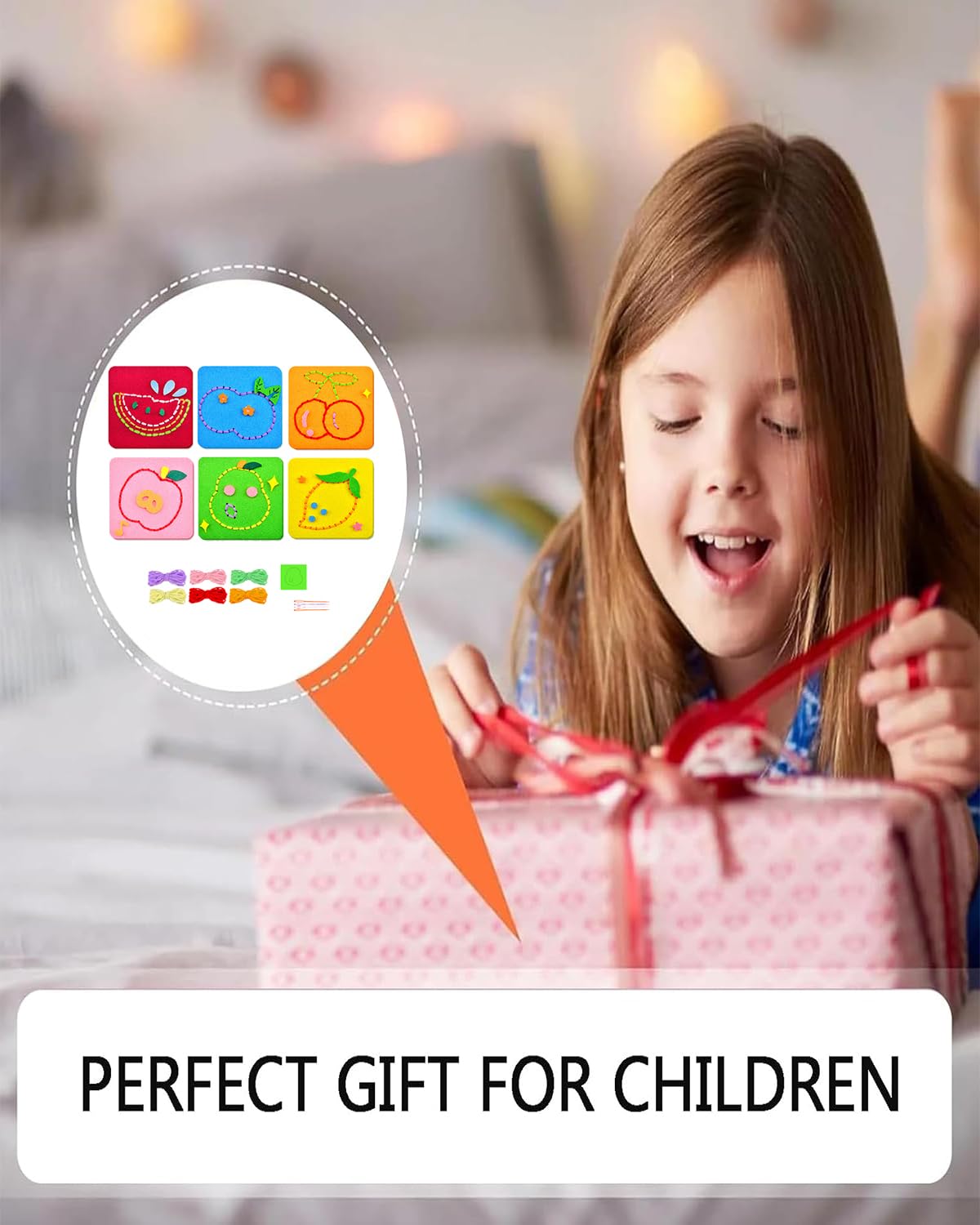 6PCS Sewing Kit for Kids, Threading Toys, Thread Board, Thread Board Kids, Lacing Toy, Sewing Craft Kit Kids Educational Sewing Toys for Beginner Children Learn to Sew - Image 6 thumbnail