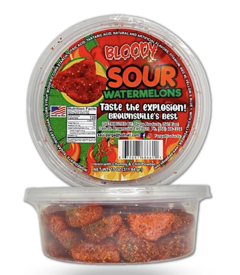 Dulces enchilados Bloody Sour Watermelon 311 g