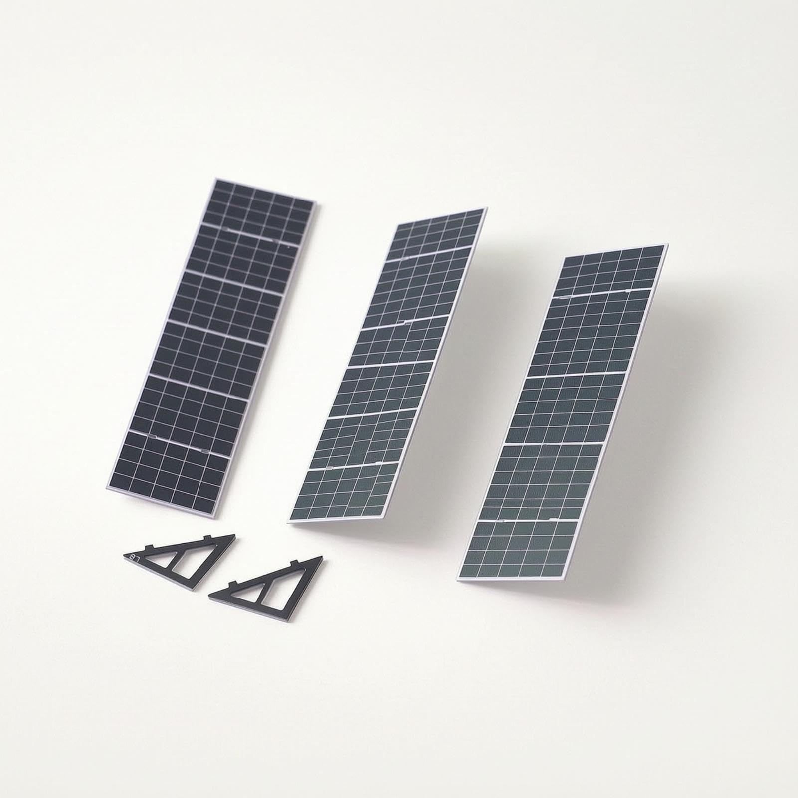 3 Pieces Photovoltaic Panel Model Scale Photovoltaic Panel Model Rectangular Photovoltaic for Miniature Crafters, Hobbyists, Sand Tables, Dioramas 1-87 3 Pieces-image-0