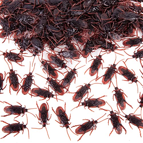 LovesTown 150PCS Fake Roaches, Realistic Fake Cockroach Funny Plastic Bugs for April Fools Prank Party Favors Office Prank for Coworker Tricks Joke...
