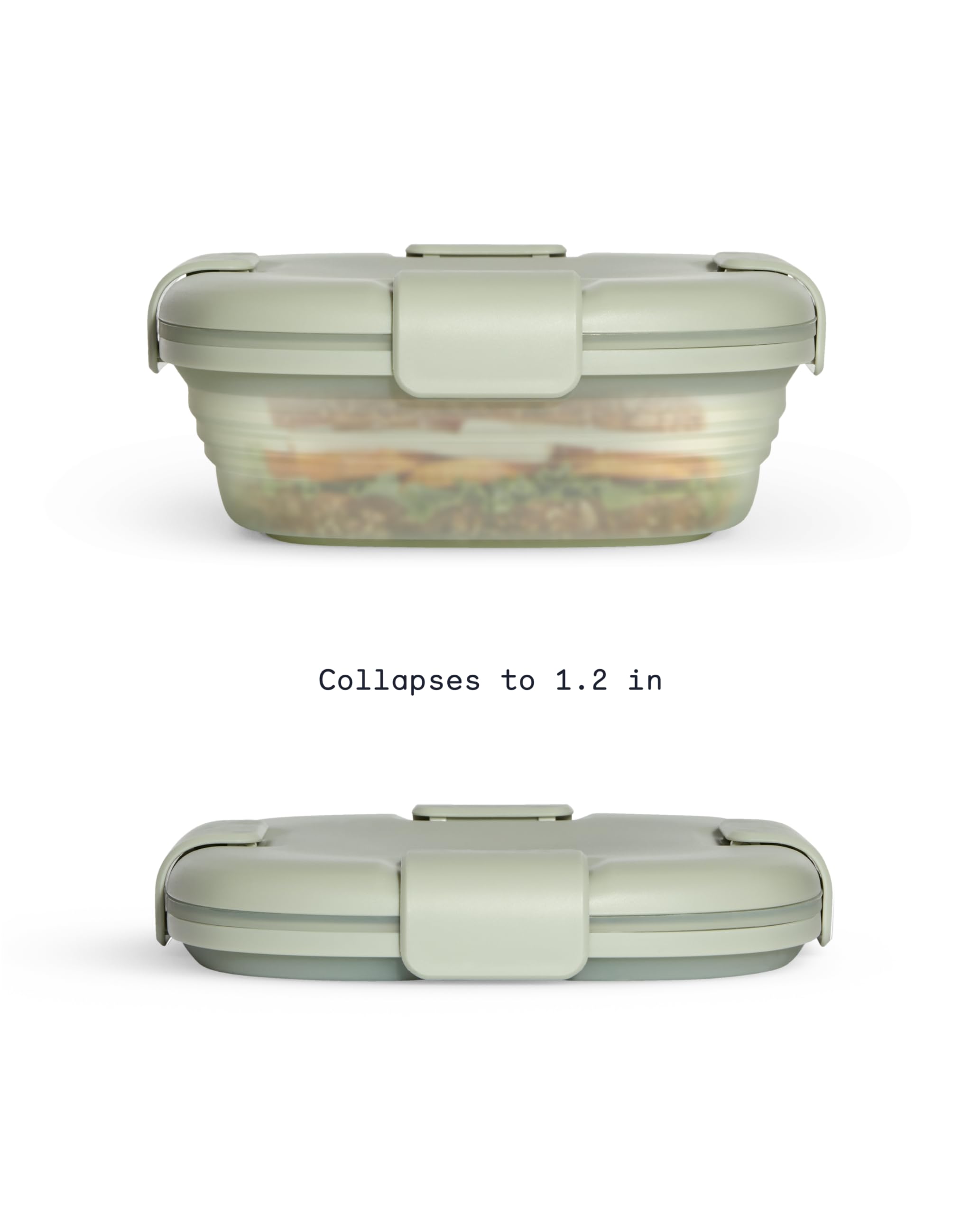 Collapsible Cookware Stojo Collapsible Bowl Set Eucalyptus - Main Image