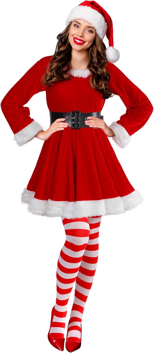 Cosplay Vestidos De Mujer De Santa Claus Patelai Santa Claus