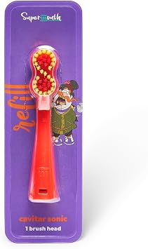 SuperMouth Replacement Brush Heads for Cavitar Sonic Toothbrush