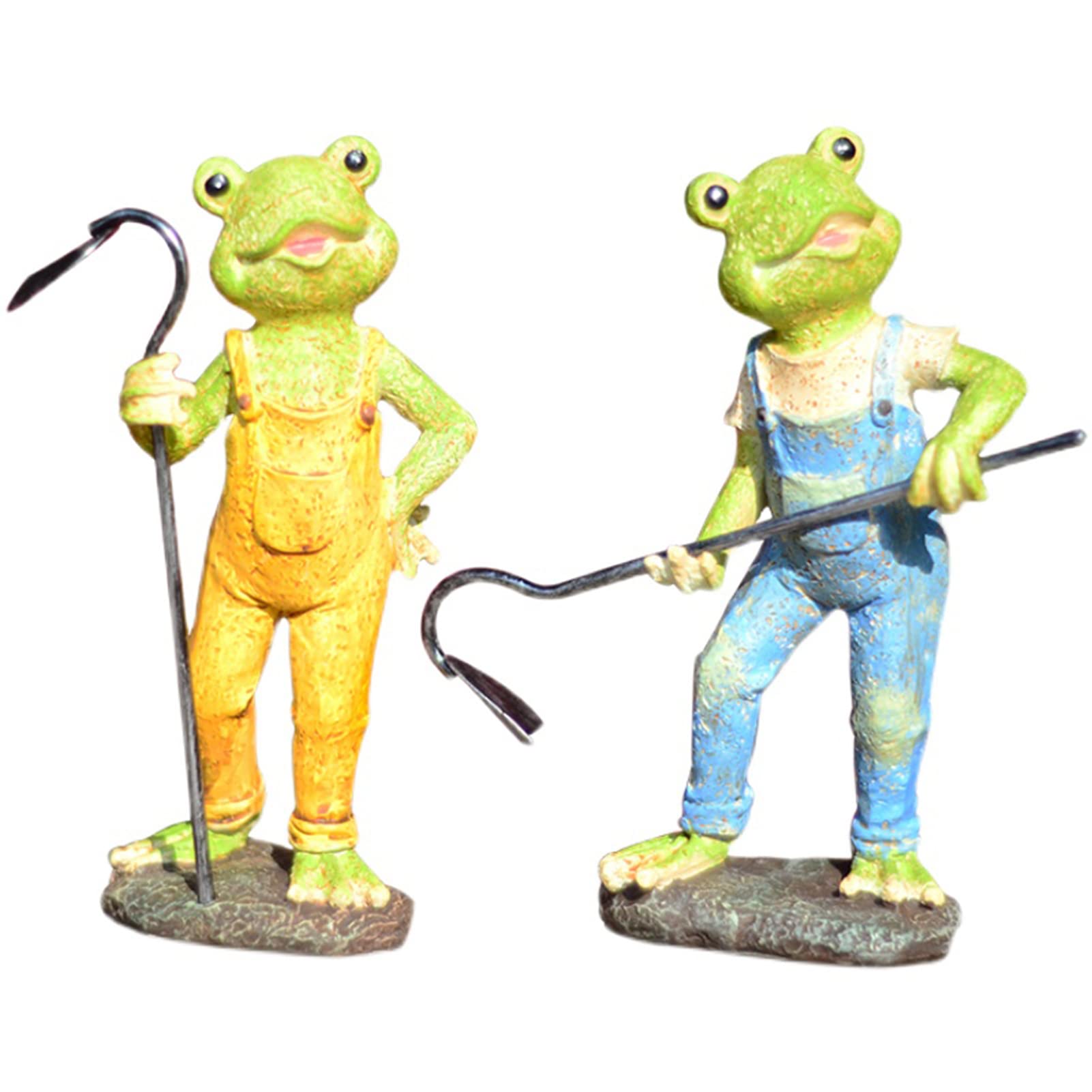 Cadeau enfants statue grenouille amusante pour décoration de bureau
