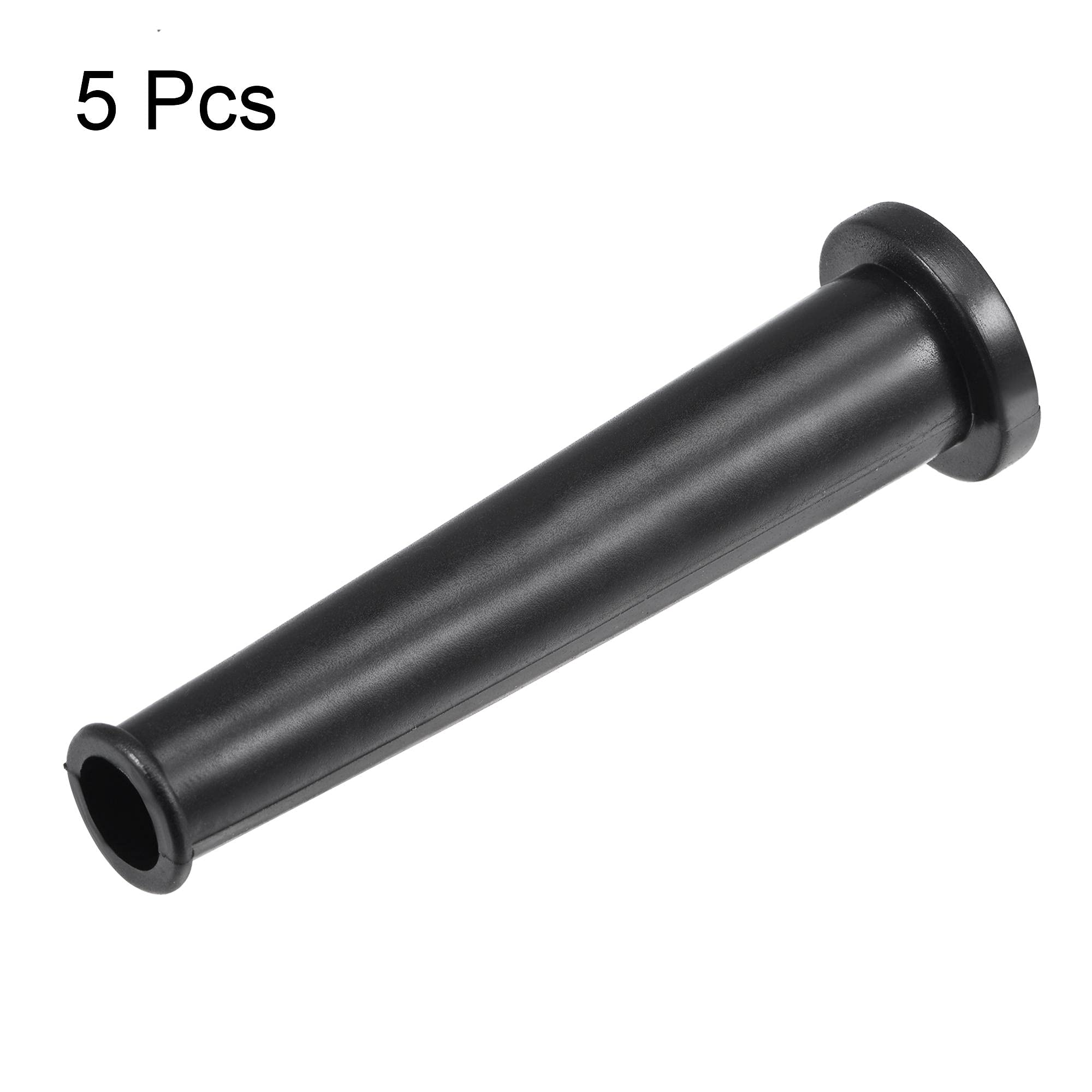 Sourcing Map - Gommino Paracavo Per Protezione Bagagliaio - 2 Pezzi Neri - Lunghezza 80 Mm, Diametro Interno 10 Mm
