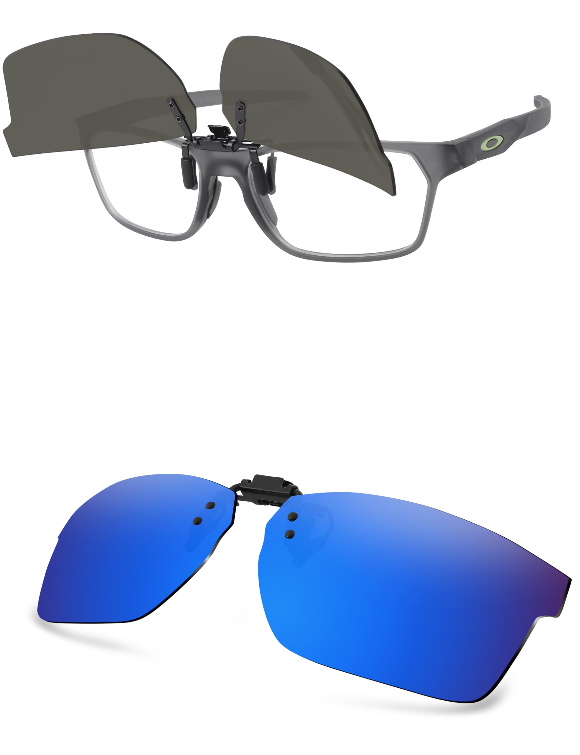 Gafas de sol polarizadas con clip para Oakley Hex Jector (A) OX8174F de 56 mm, protección UV y ajuste seguro
