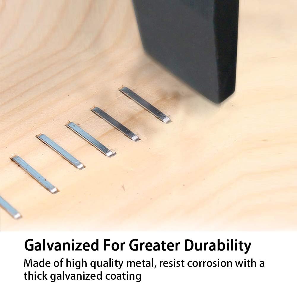 20 Boxes - 22GA 71 Series Galvanized Upholstery Staples 3/8-Inch Crown 1/4-inch Leg Length Fine Wire Staples for Pneumatic Upholstery Stapler, Staple Gun