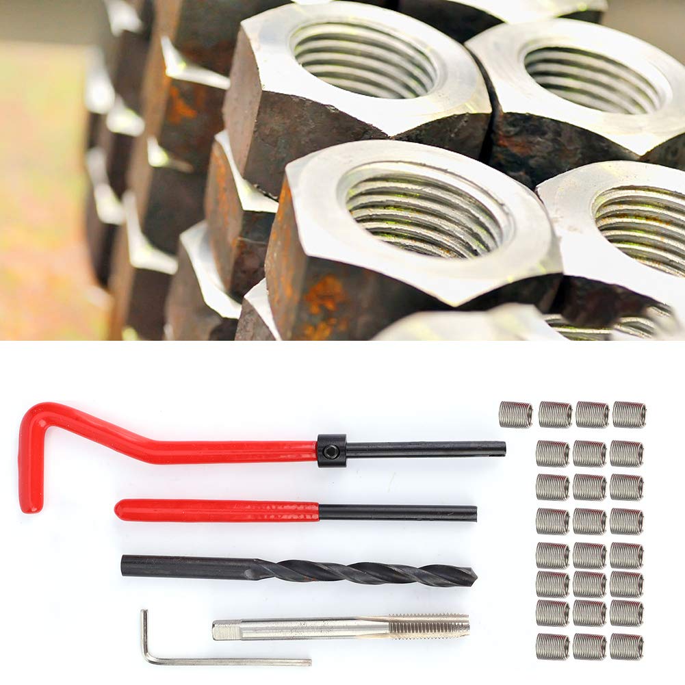 50pcs M6x1.0x3D Metric Helicoil Screw Thread Wire Inserts 304 Stainless