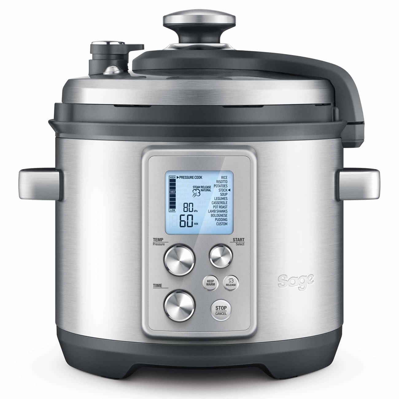Sage - The Fast Slow Pro - Cuocere a Pressione, Cuocere a Fuoco Lento, Saltare, Cuocere a Vapore, Stufare, Fare il Risotto, Acciaio Inox Spazzolato