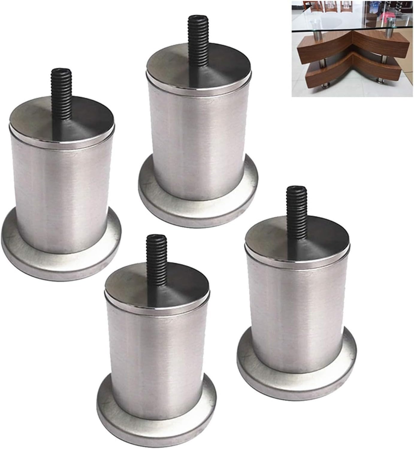 Pata metálica ajustable M10 para sofá, mesa y mueble, juego de, 28cm, 28cm